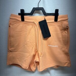 Alphalete Peach Sweat Shorts Joggers Lounge Athletic Size‎ M NEW WITH TAGS